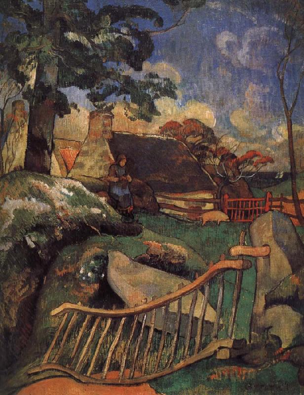 Paul Gauguin Fence China oil painting art